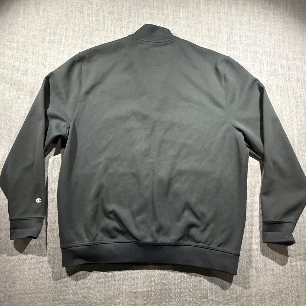 Champion Jacket Mens Large Black Full Zip Track 1919 Big C Logo Athletic - Picture 6 of 7